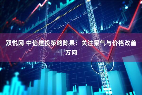 双悦网 中信建投策略陈果：关注景气与价格改善方向