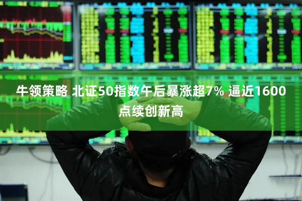 牛领策略 北证50指数午后暴涨超7% 逼近1600点续创新高