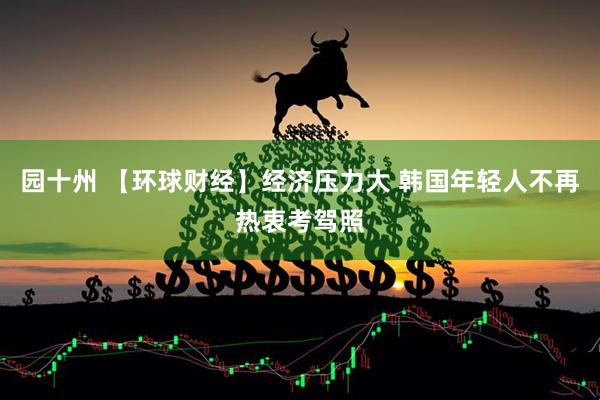 园十州 【环球财经】经济压力大 韩国年轻人不再热衷考驾照