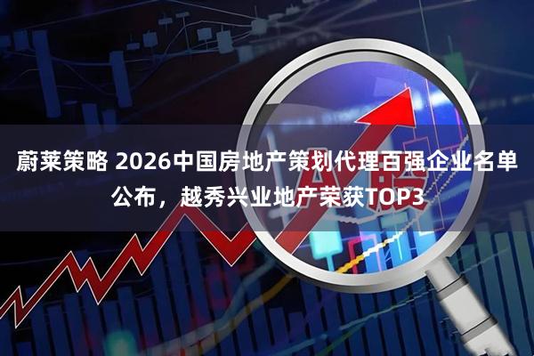 蔚莱策略 2026中国房地产策划代理百强企业名单公布,越秀兴业地产荣获TOP3